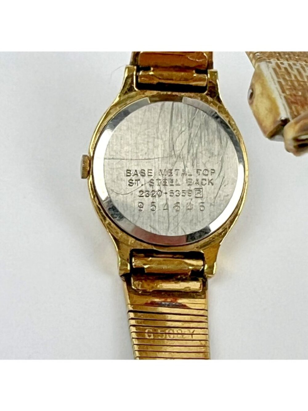 Seiko Womens 2320-5359 Watch Gold Bracelet Band Case Dial For Parts Repair Only - Picture 2 of 4
